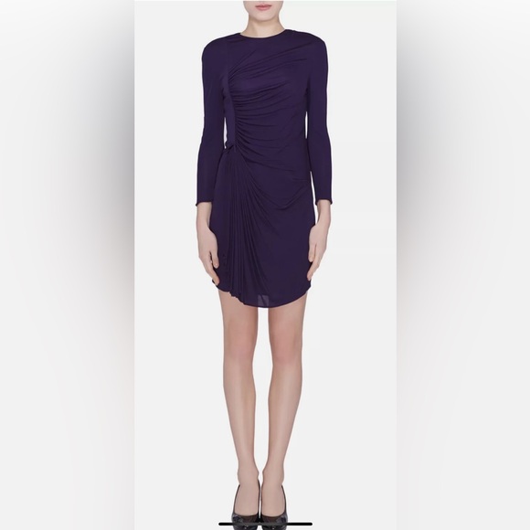 3.1 Phillip Lim Purple Draped Jersey Knit Dress - Size X-Small - Picture 3 of 15